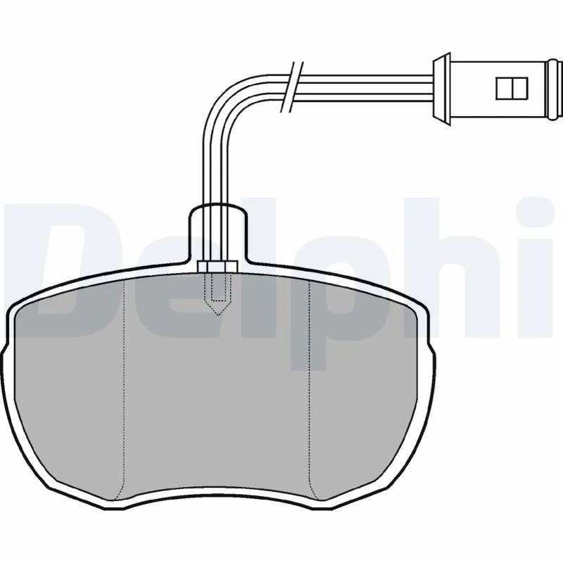 Brake Pad Set, disc brake DELPHI LP651