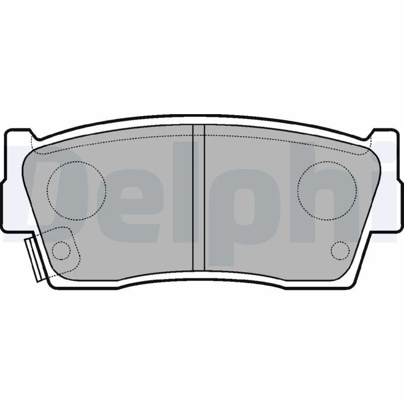 Conjunto de pastilhas de travão de disco DELPHI LP684