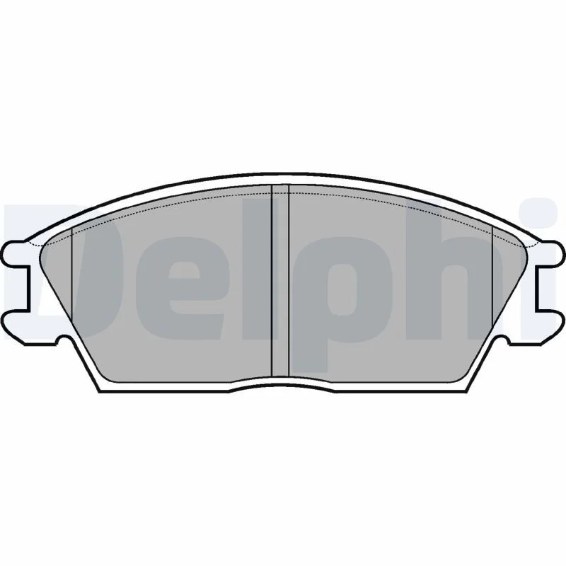 Conjunto de pastilhas de travão de disco DELPHI LP704