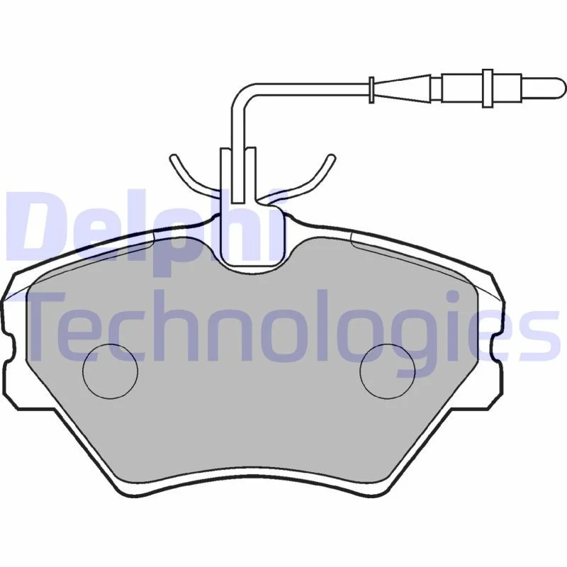 Conjunto de pastilhas de travão de disco DELPHI LP862