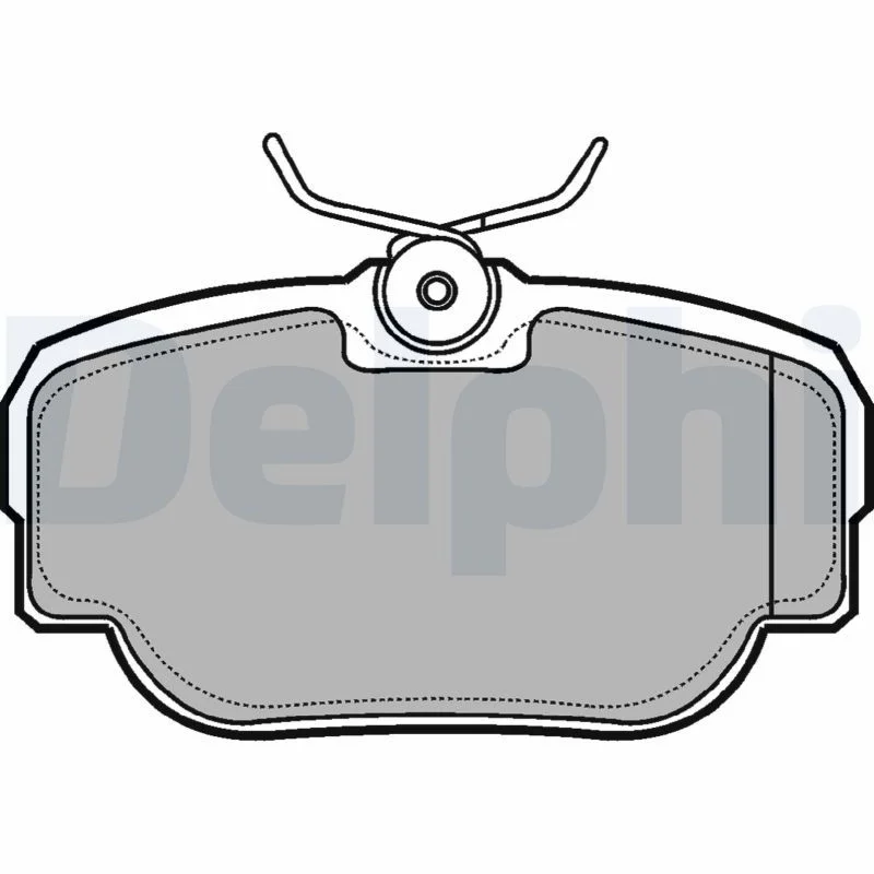 Conjunto de pastilhas de travão de disco DELPHI LP914