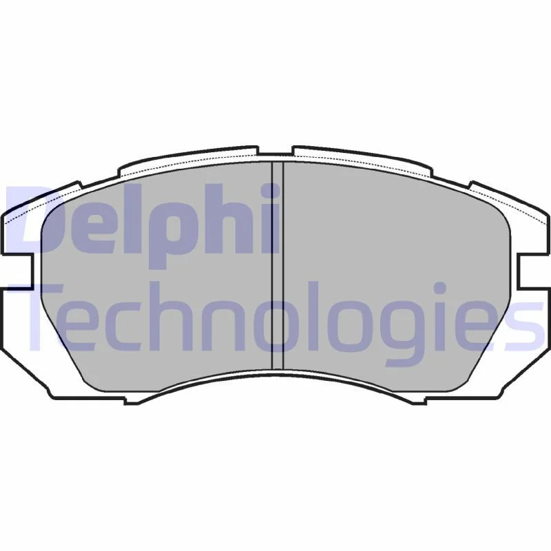 Conjunto de pastilhas de travão de disco DELPHI LP930