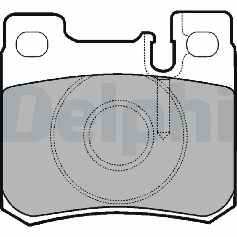 Brake Pad Set, disc brake DELPHI LP947