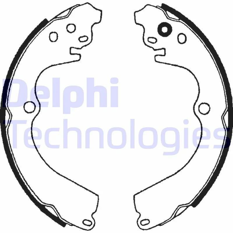 Conjunto de pastilhas de travão DELPHI LS1604