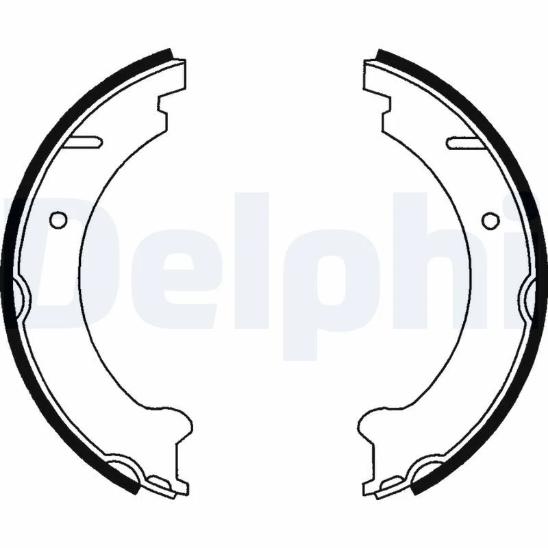 Brake Shoe Set, parking brake DELPHI LS1781