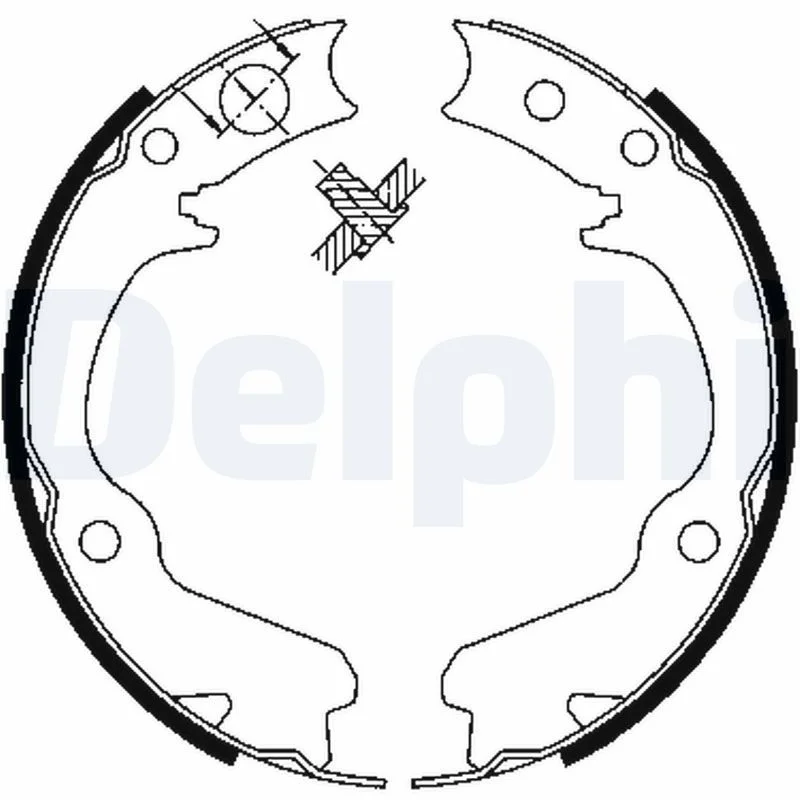 Conjunto de pastilhas de travão DELPHI LS1899