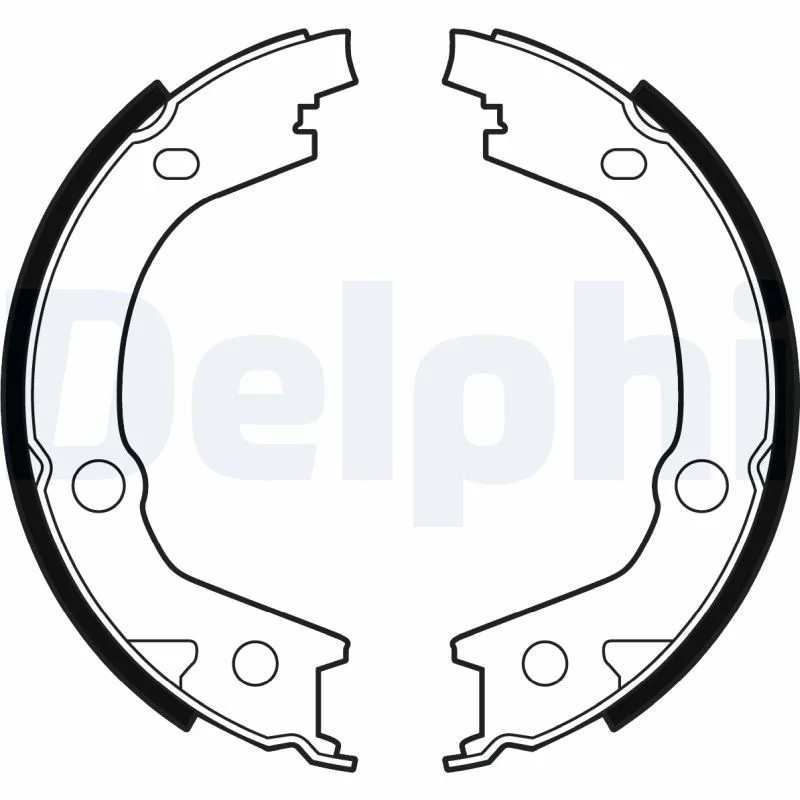 Brake Shoe Set, parking brake DELPHI LS2001