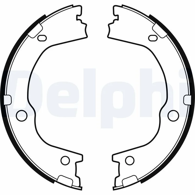Brake Shoe Set, parking brake DELPHI LS2159