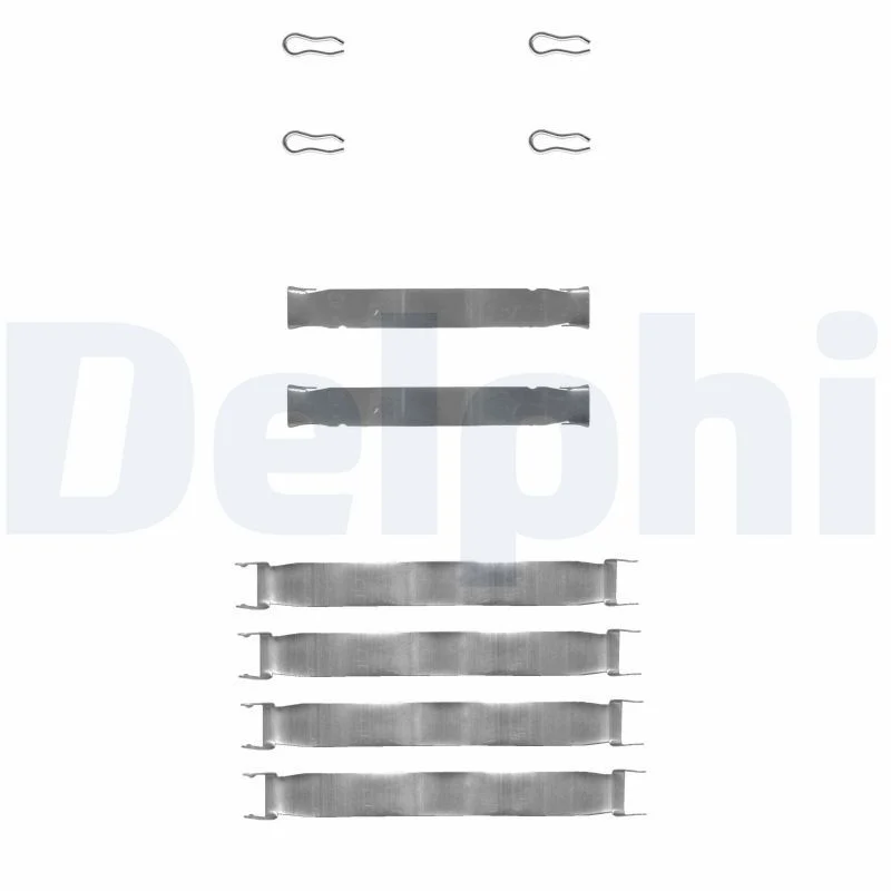Kit de acessórios, pastilha de travão de disco DELPHI LX0019