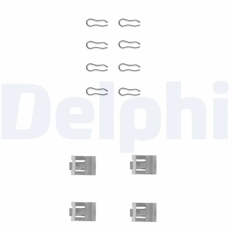 Kit de acessórios, pastilha de travão de disco DELPHI LX0075