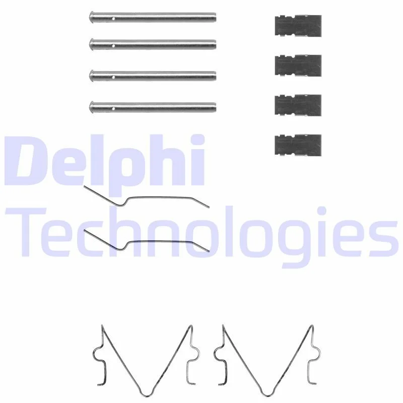 Kit de acessórios, pastilha de travão de disco DELPHI LX0164