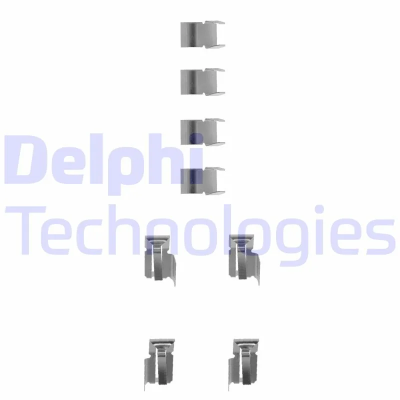 Kit de acessórios, pastilha de travão de disco DELPHI LX0183