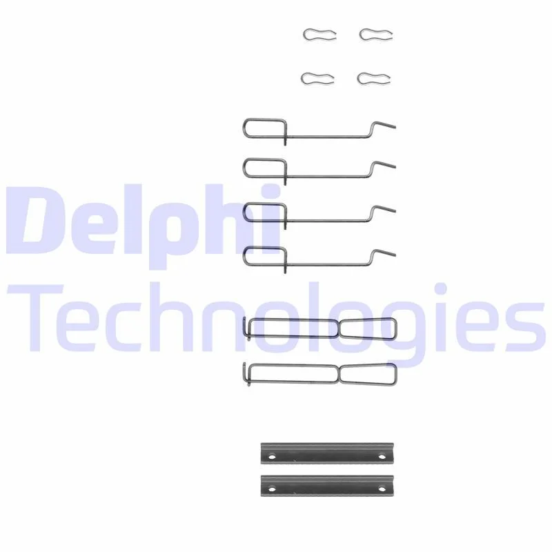 Kit de acessórios, pastilha de travão de disco DELPHI LX0262