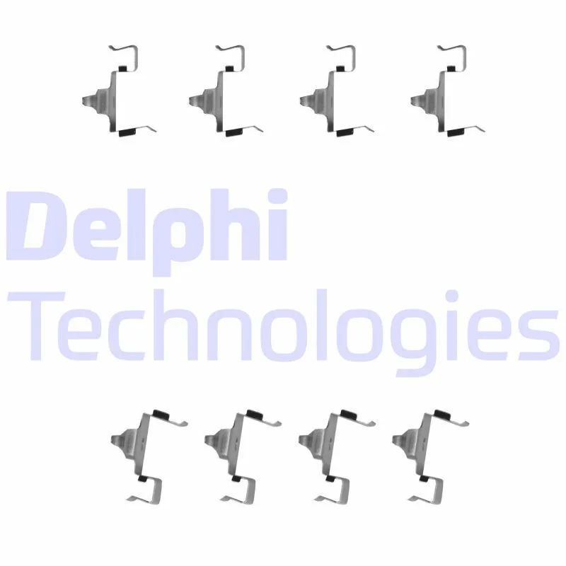 Kit de acessórios, pastilha de travão de disco DELPHI LX0615
