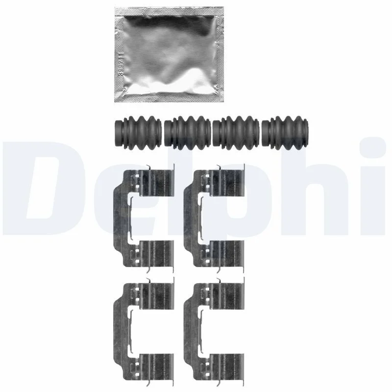 Kit de acessórios, pastilha de travão de disco DELPHI LX0664