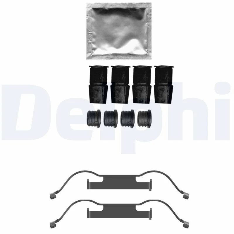 Kit de acessórios, pastilha de travão de disco DELPHI LX0733