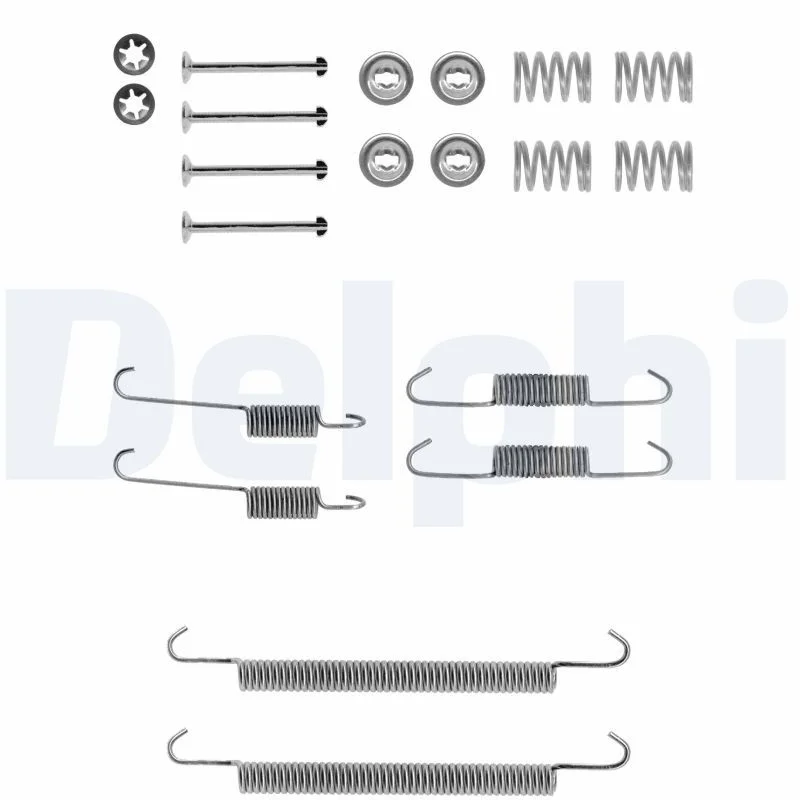 Kit de acessórios, sapatas de travão DELPHI LY1132
