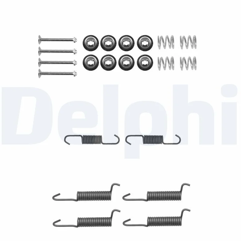 Kit de acessórios, sapatas do travão de estacionamento DELPHI LY1315