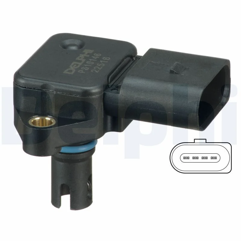 Sensor, pressão do turbo DELPHI PS10146