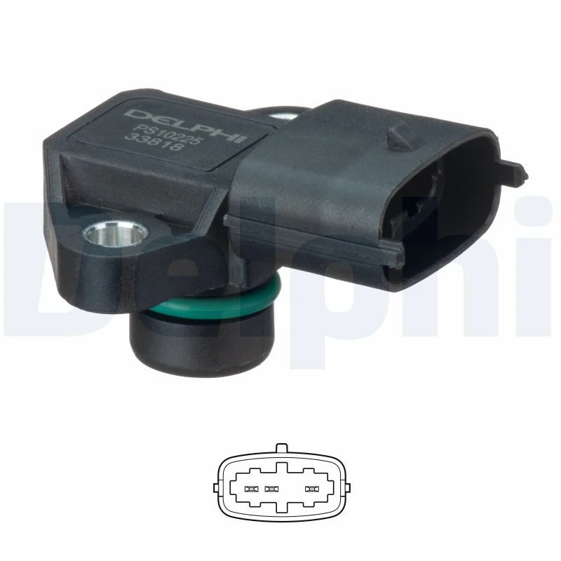 Sensor, pressão do coletor de admissão DELPHI PS10225