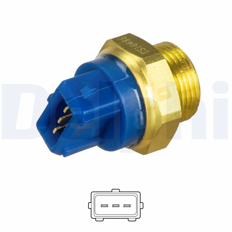 Interruptor de Temperatura, ventoinha do radiador DELPHI TS10486
