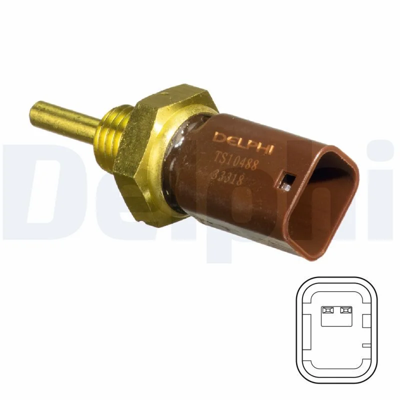 Sensor, temperatura do líquido de refrigeração DELPHI TS10488