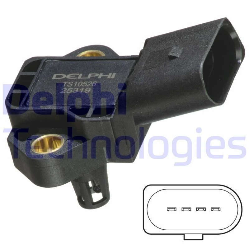 Sensor, temperatura do ar de admissão DELPHI TS10526