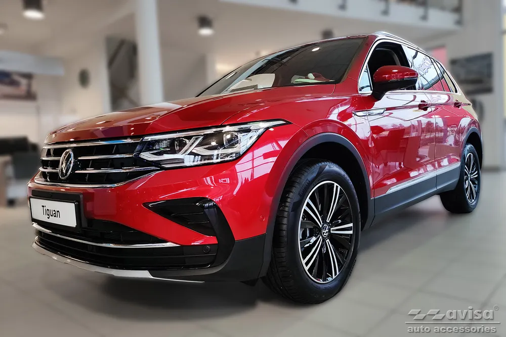 Slenksčių apsaugos VOLKSWAGEN TIGUAN II 2015-2020, FL2020-> /eHybrid 2020->2024 / VOLKSWAGEN TIGUAN II R-Line 2015-2020, 2021-2024 / VOLKSWAGEN TIGUAN II ALLSPACE 2017-2020, FL2020->2024 reljefinės