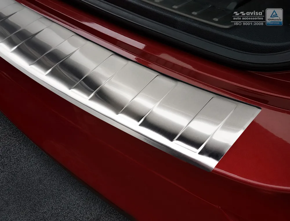 Rear bumper protector BMW X6 E71 2009-2014 (silver satine) AVISA 2/35344