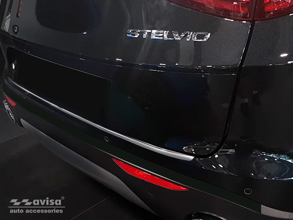 Galinio buferio apsauga ALFA ROMEO STELVIO 2016-2020, FL2020-> (sidabrinis satinas) AVISA 2/35422