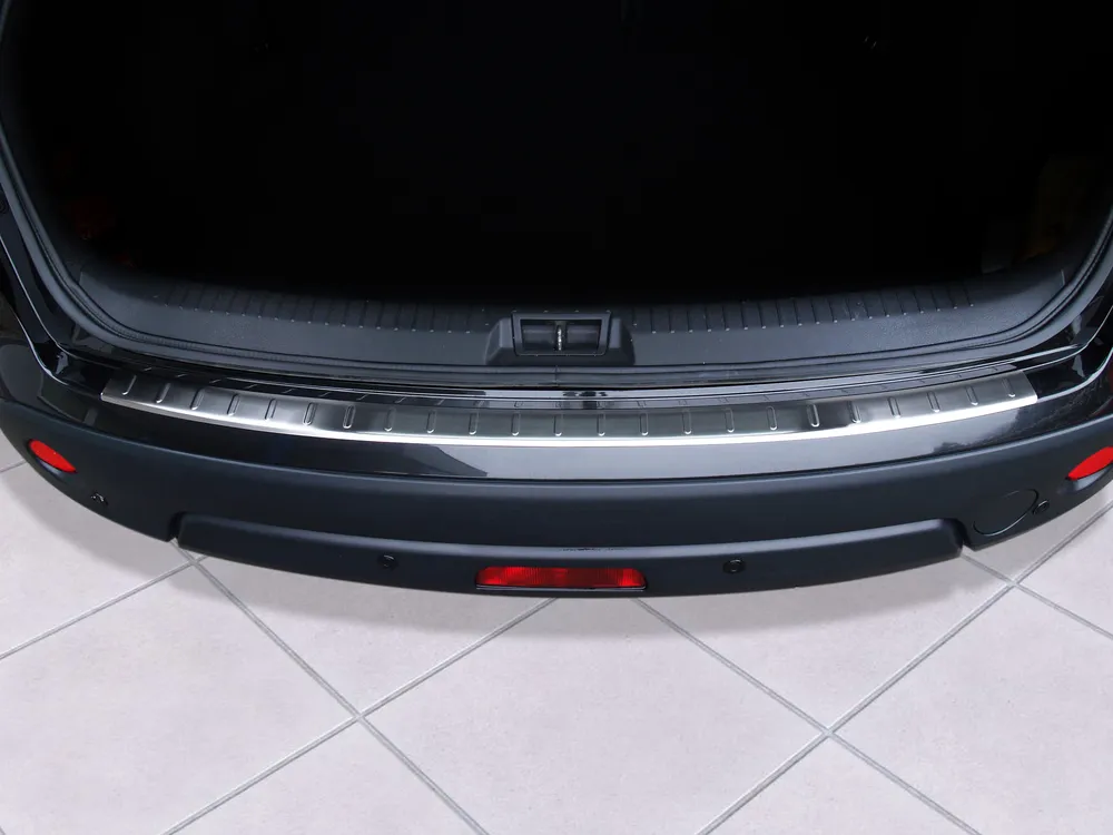 Rear bumper protector NISSAN QASHQAI I crossover 2007-2013 (silver satine) AVISA 2/35450