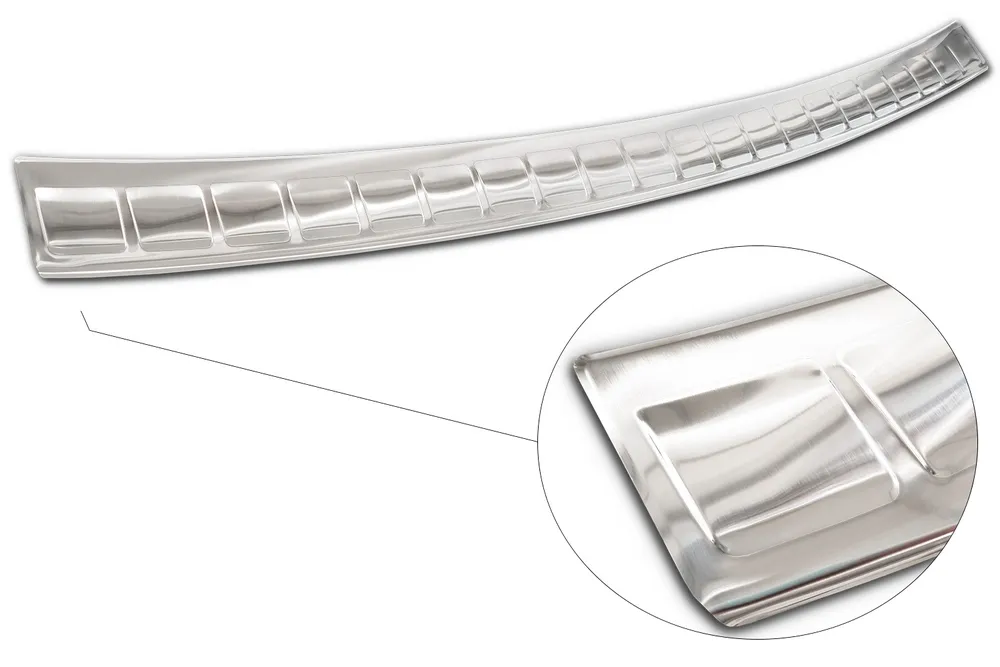 Rear bumper protector RENAULT EXPRESS Van furgon 4D 2021-> (silver satine) AVISA 2/35515