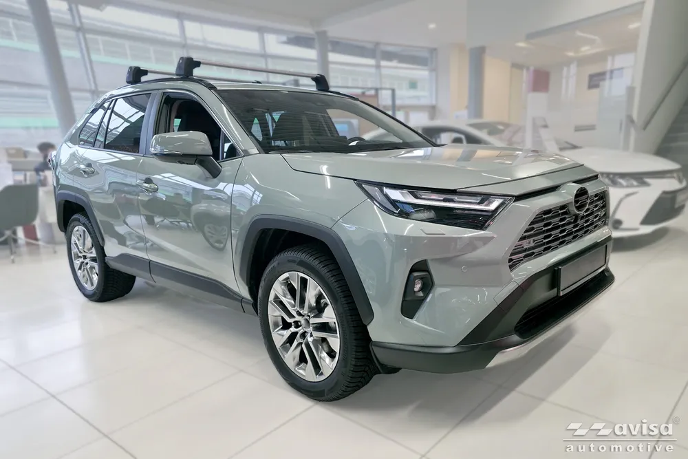 Bagažinės dangčio apsauginė juosta TOYOTA RAV4 V generation /Hybrid 2018-> ( fits version PHEV GR ) (sidabrinis satinas) AVISA 2/36230
