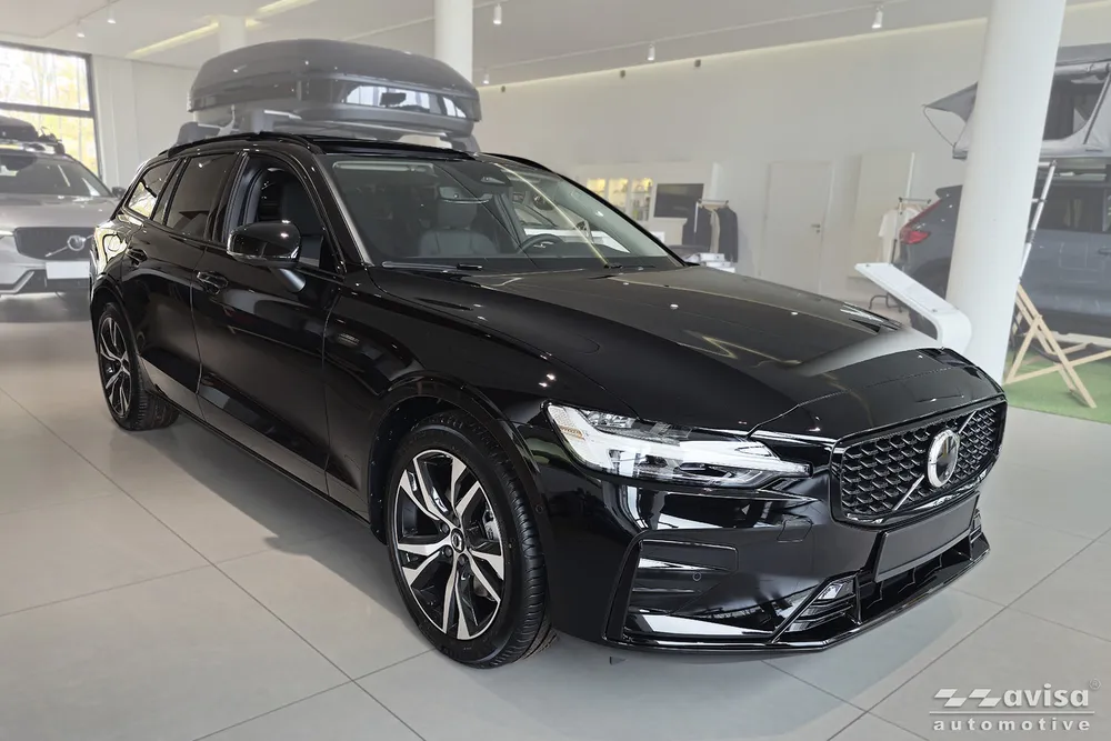 Bagažinės dangčio apsauginė juosta VOLVO V60 II 2018-> (sidabrinis veidrodinis) AVISA 2/38112