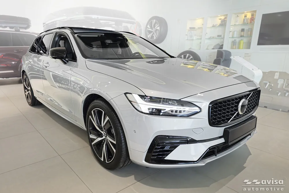 Bagažinės dangčio apsauginė juosta VOLVO V90 KOMBI 2016- / V90 Cross Country 2016-> (sidabrinis veidrodinis) AVISA 2/38114