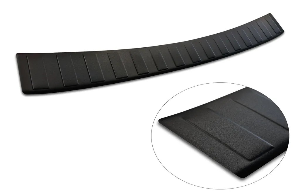 Rear bumper protector SEAT CUPRA LEON Sportstourer (KL) 2021-> 2024 FL 2024-> / SEAT LEON IV Sportstourer / FR 2020-2024, FL2024-> (black MAT) AVISA 2/40361