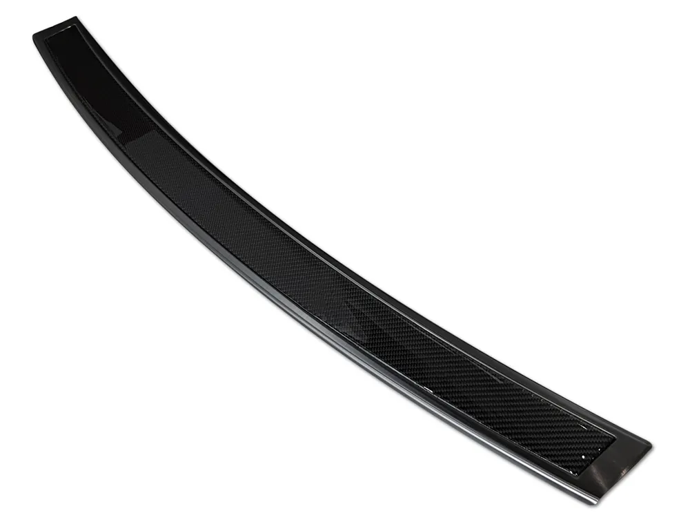 Rear bumper protector BMW X5 F15 2013-> (black steel, black carbon fiber) AVISA 2/44038