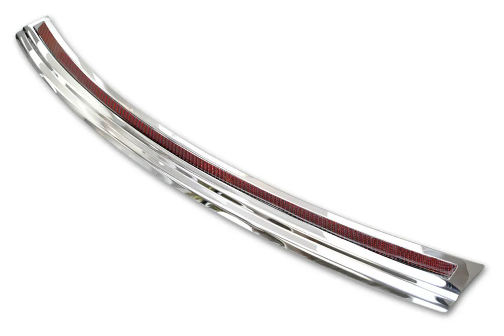 Galinio buferio apsauga PORSCHE MACAN 2013-2019, FL2019->2021 , FL 2021-> (mirror steel, red&black carbon fiber) AVISA 2/44048