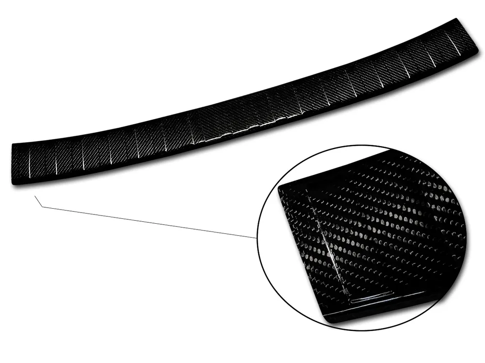 Rear bumper protector VOLKSWAGEN GOLF SPORTSVAN 2014-2017, FL2017-> (black) AVISA 2/49268