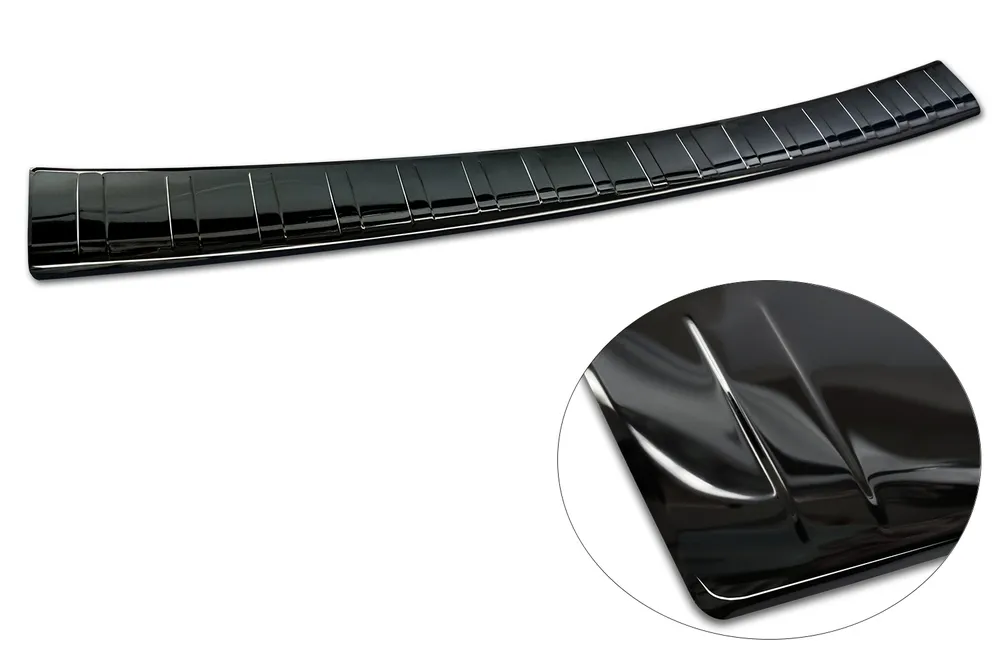 Rear bumper protector MERCEDES E Class W213 T-model 2016-> / MERCEDES E53 S213 AMG 2018-> (black mirror) AVISA 2/51033