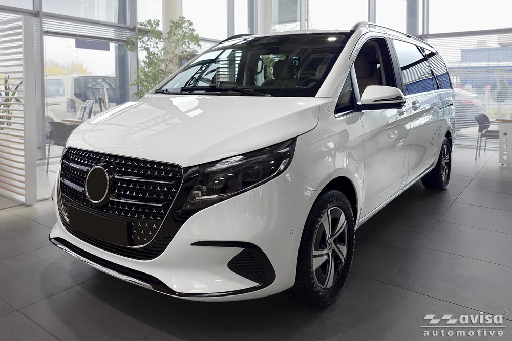 Bagažinės dangčio apsauginė juosta MERCEDES V Class W447 / VITO III / Marco Polo 2014-2019,FL2019-2024, FL 2024-> (juodas veidrodinis) AVISA 2/51201