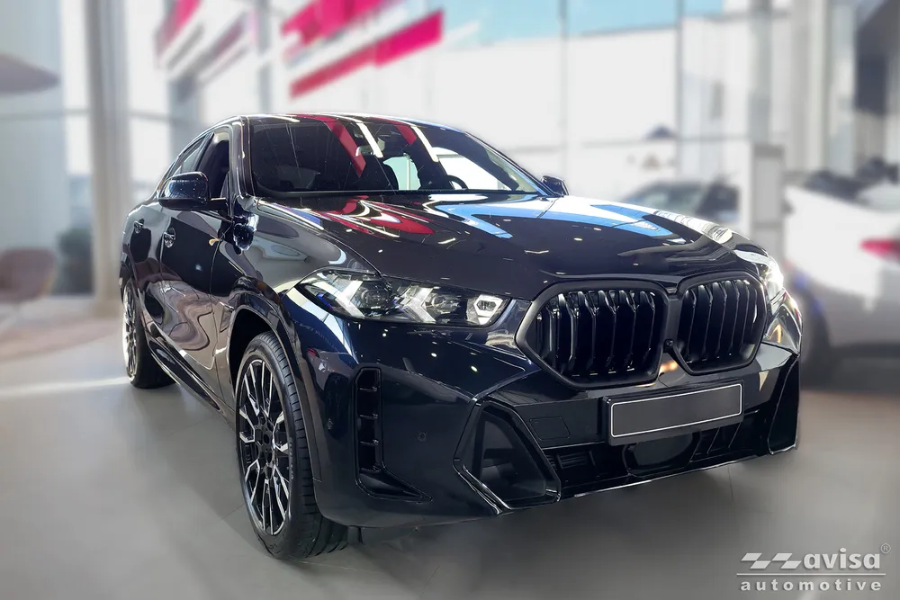 Bagažinės dangčio apsauginė juosta BMW X6 (G06) 2023-> (juodas veidrodinis) AVISA 2/51204