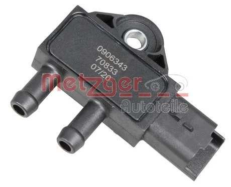 Sensor, pressão de escape METZGER 0906343