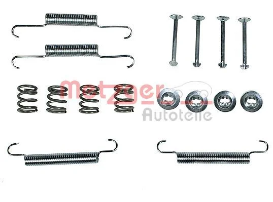Accessory Kit, parking brake shoes METZGER 105-0020
