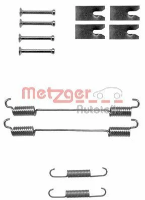 Kit de acessórios, sapatas de travão METZGER 105-0862