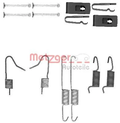 Kit de acessórios, sapatas do travão de estacionamento METZGER 105-0898