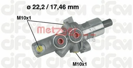 Cilindro Mestre dos Travões METZGER 202-175