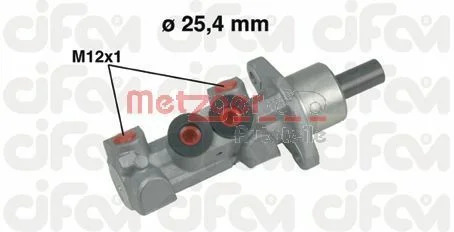 Cilindro Mestre dos Travões METZGER 202-451
