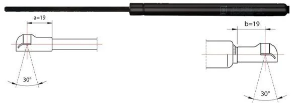 Gas Spring, bonnet METZGER 2110360