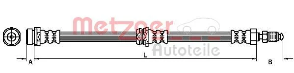 Tubo de Travão METZGER 4110038